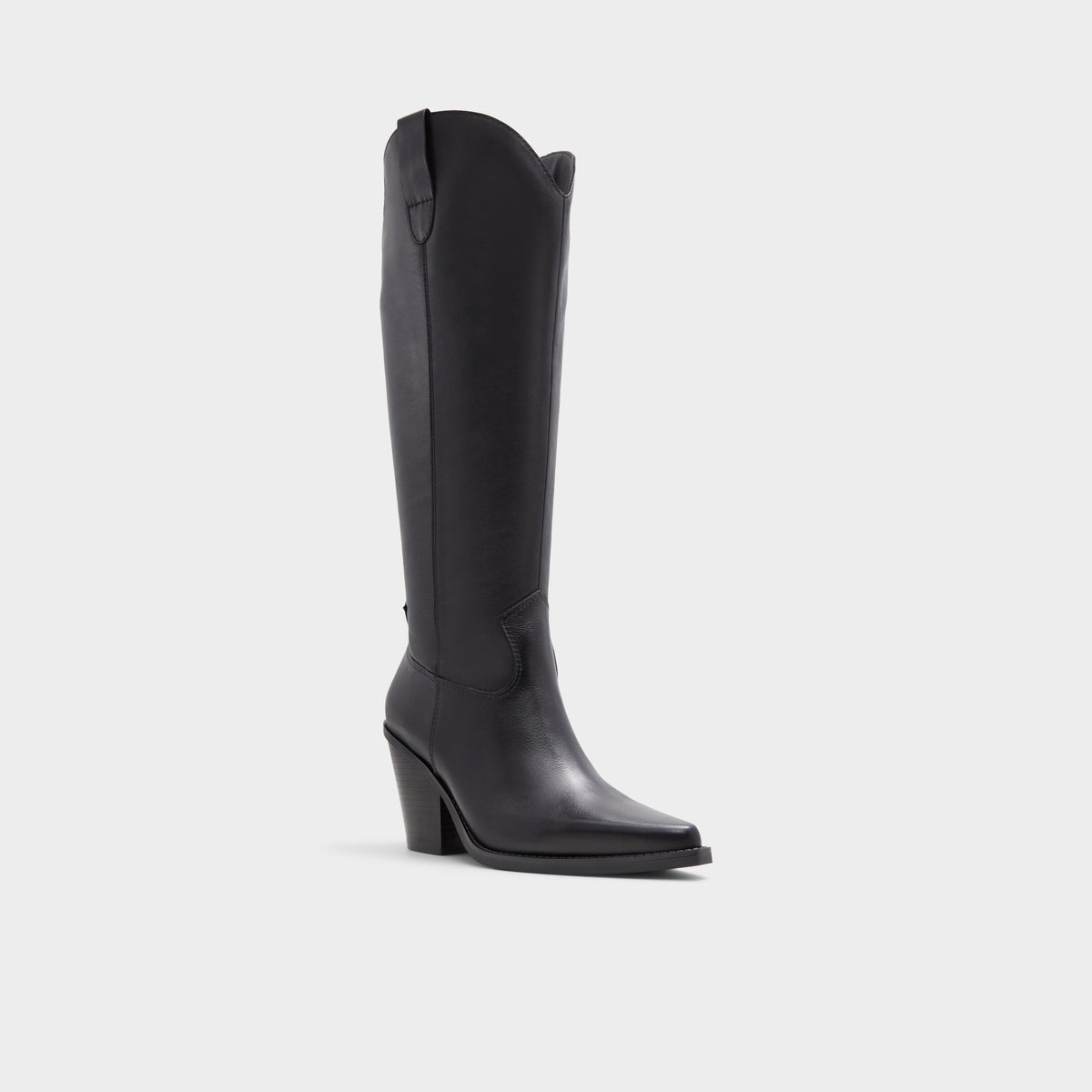 Three-quarter angle of Other Black Nevada-wc Over-the-knee boot's front side