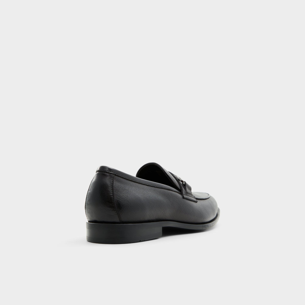 Three-quarter angle of Black Walters Loafer's back side