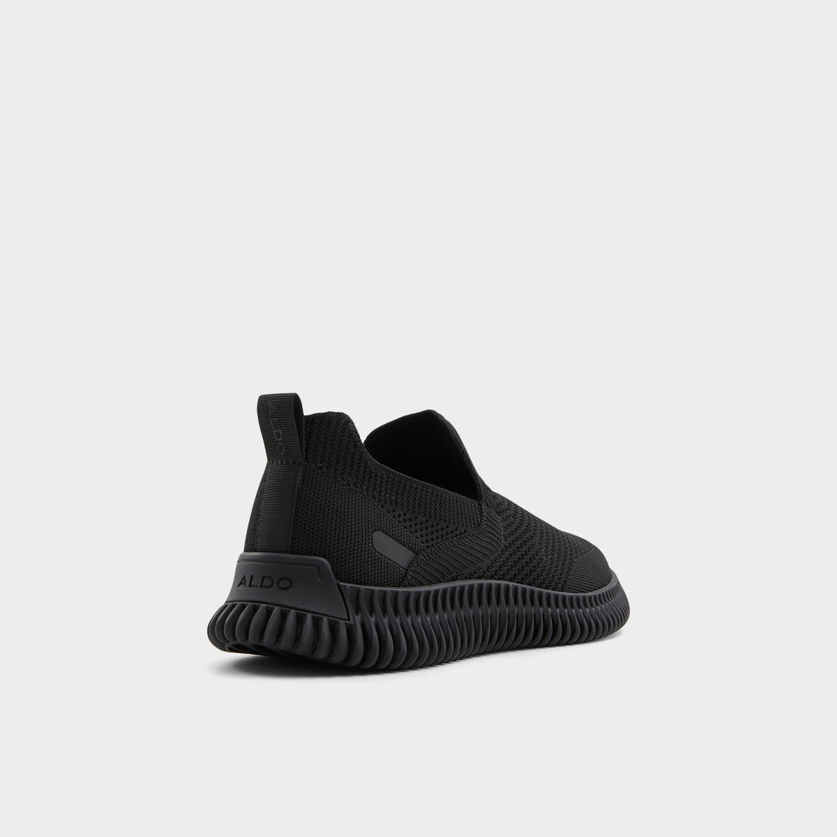 Three-quarter angle of Black Brywin Jogger sneaker's back side