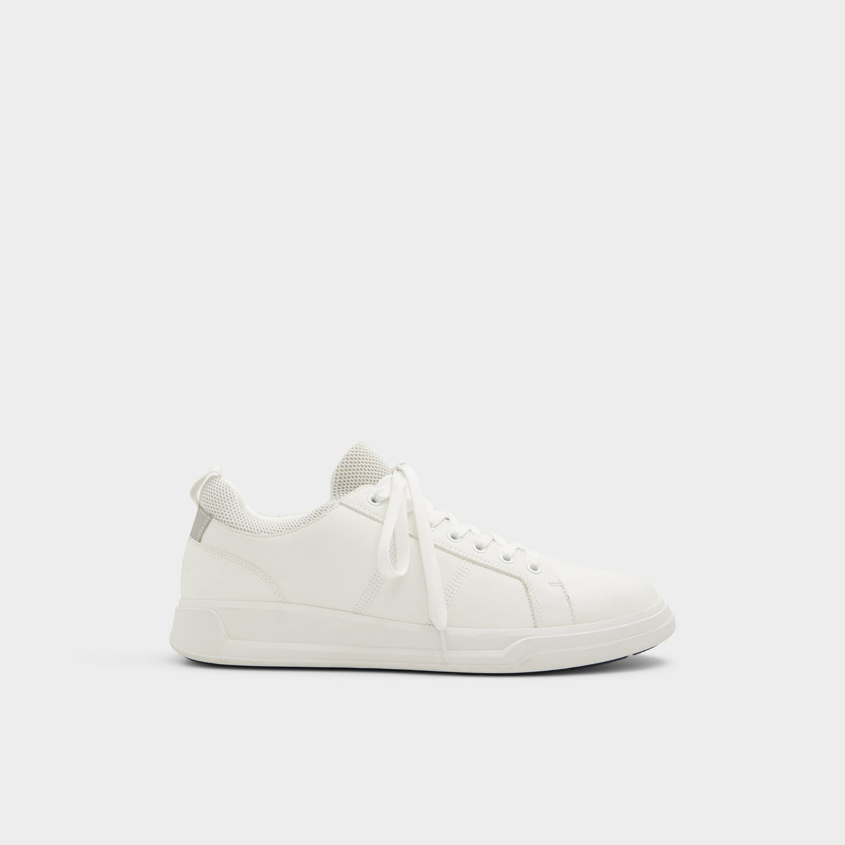 Main View of White Prasien Low top sneaker for Mens