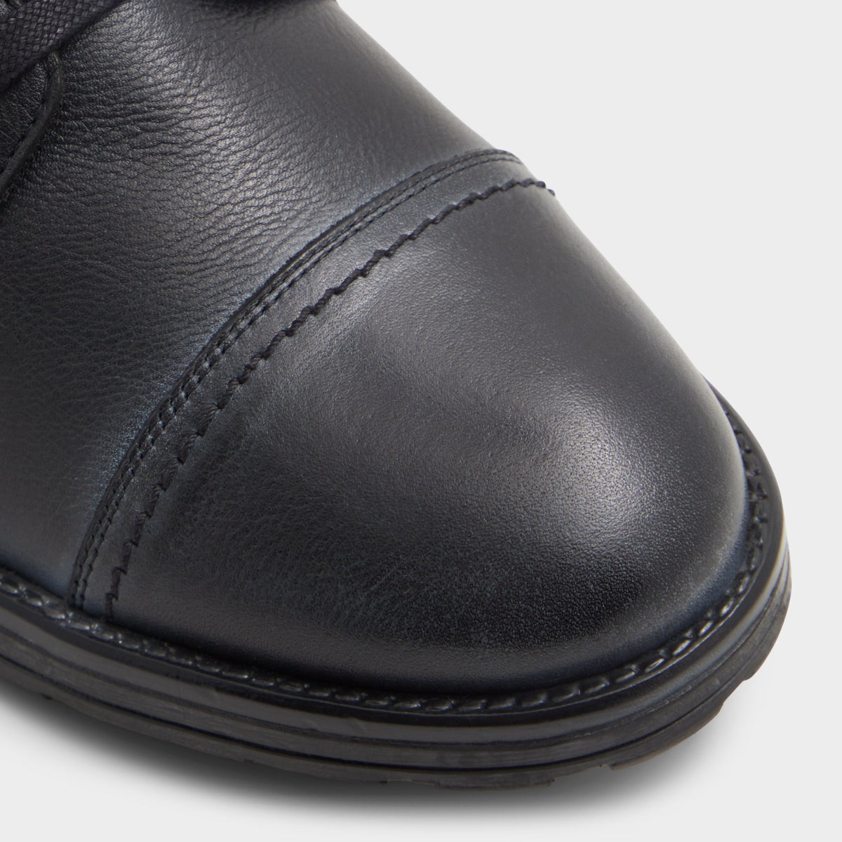 Close-up of the Black Granger Lace-up boot
