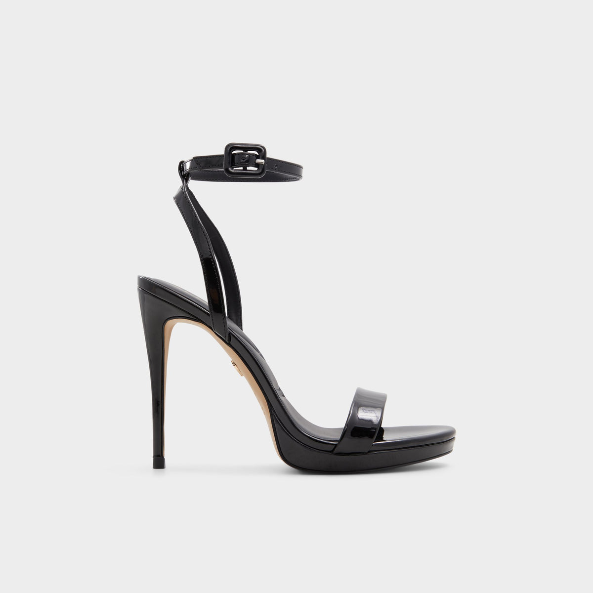 Main View of Black Katelina Strappy heeled sandal for Womens