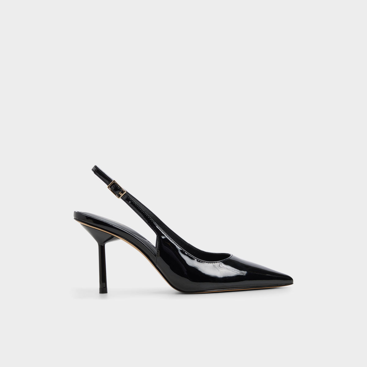 Main View of Black Seralina Slingback high heel for Womens