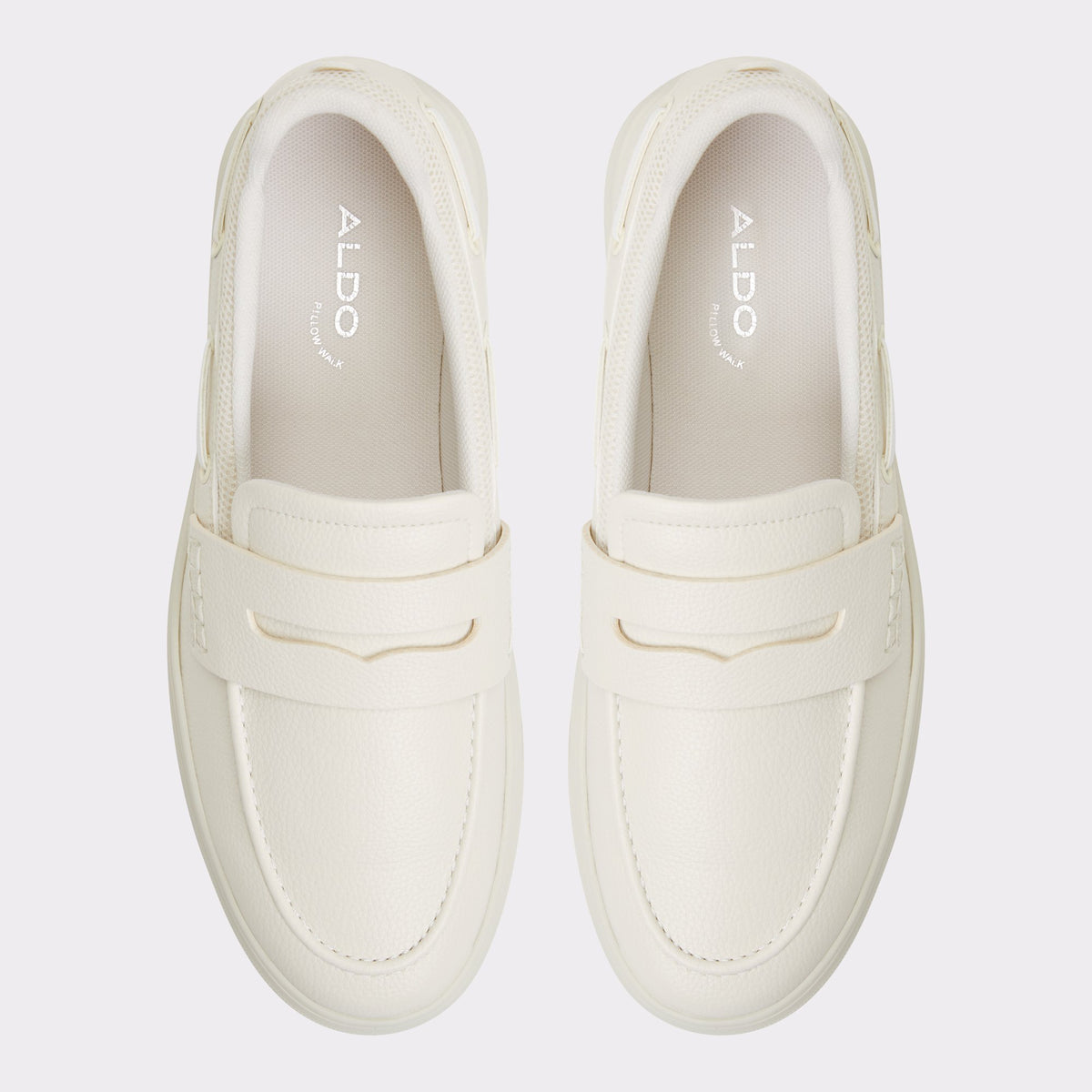 Top-down view of the Light Beige Seafarer Boat shoe