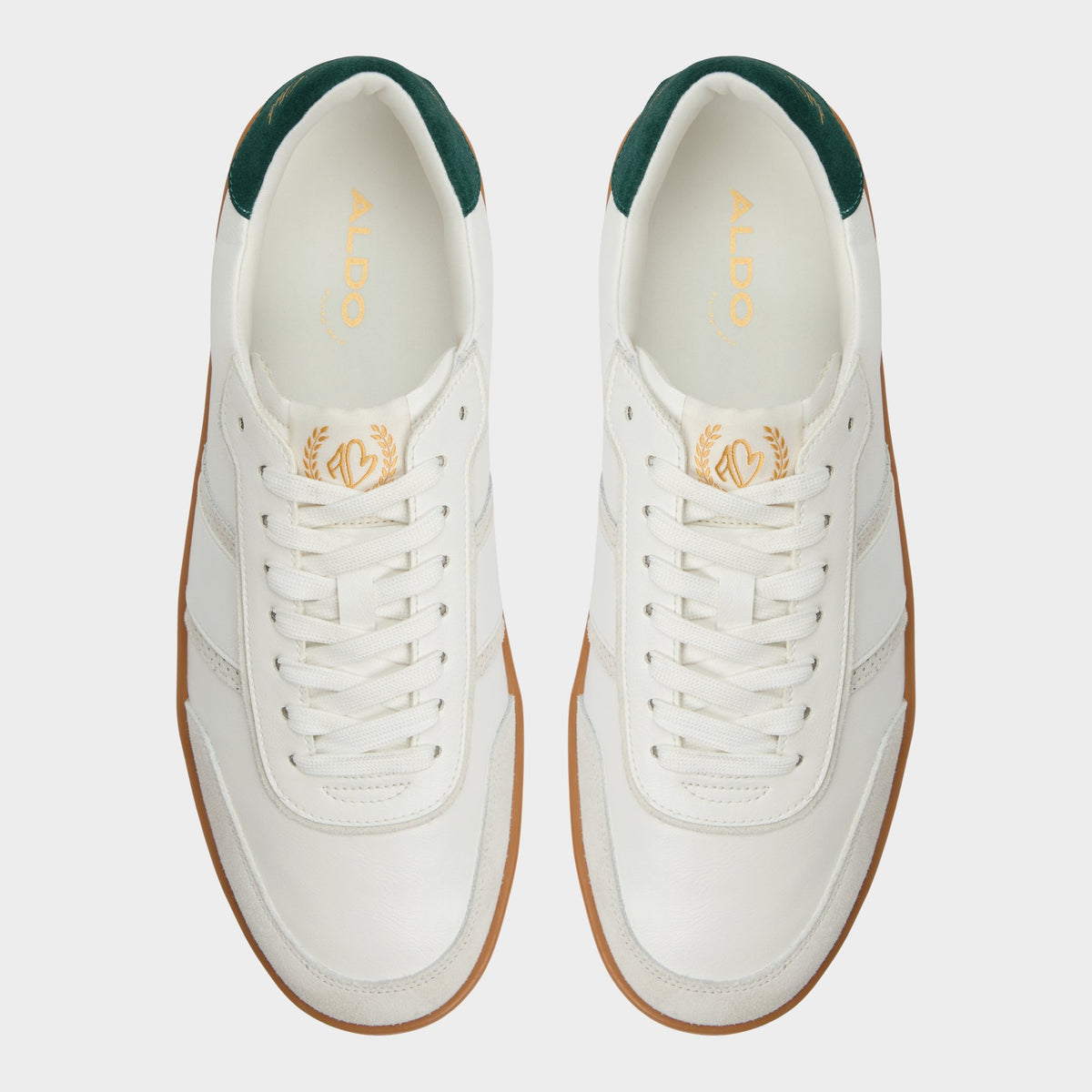 Vue de dessus de la Combo Blanc Uptown Low top sneaker