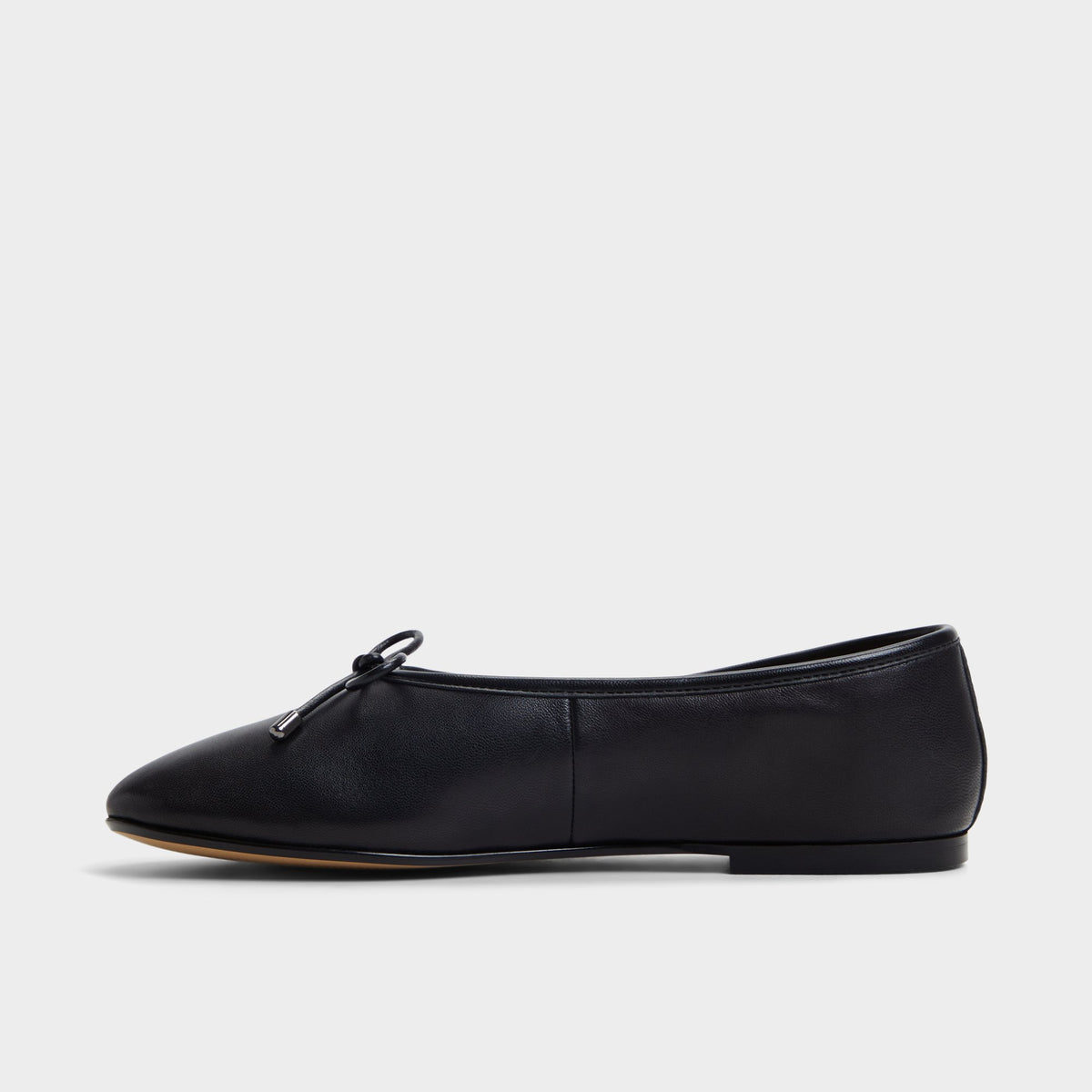 Side view of Black Joselie Ballet flat