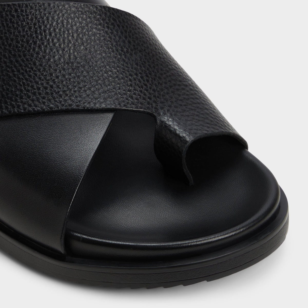 Close-up of the Black Darley Slide sandal