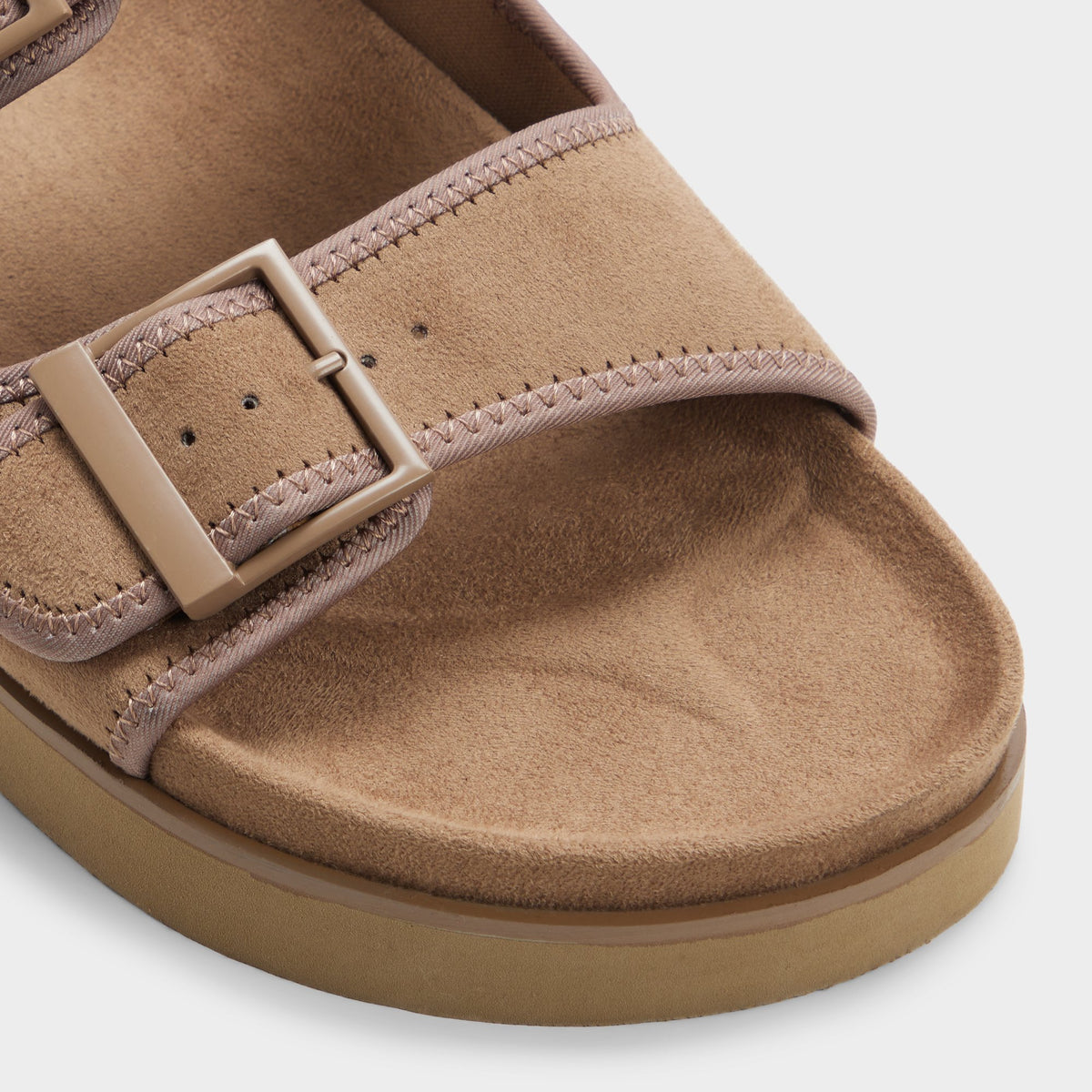 Close-up of the Light brown Sunnyside Slide sandal