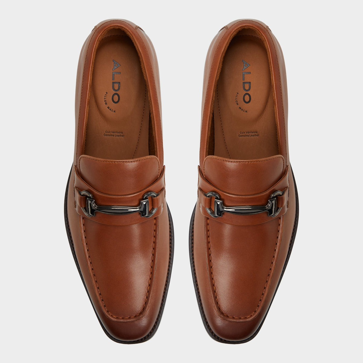Vue de dessus de la Cognac Thado Mocassin