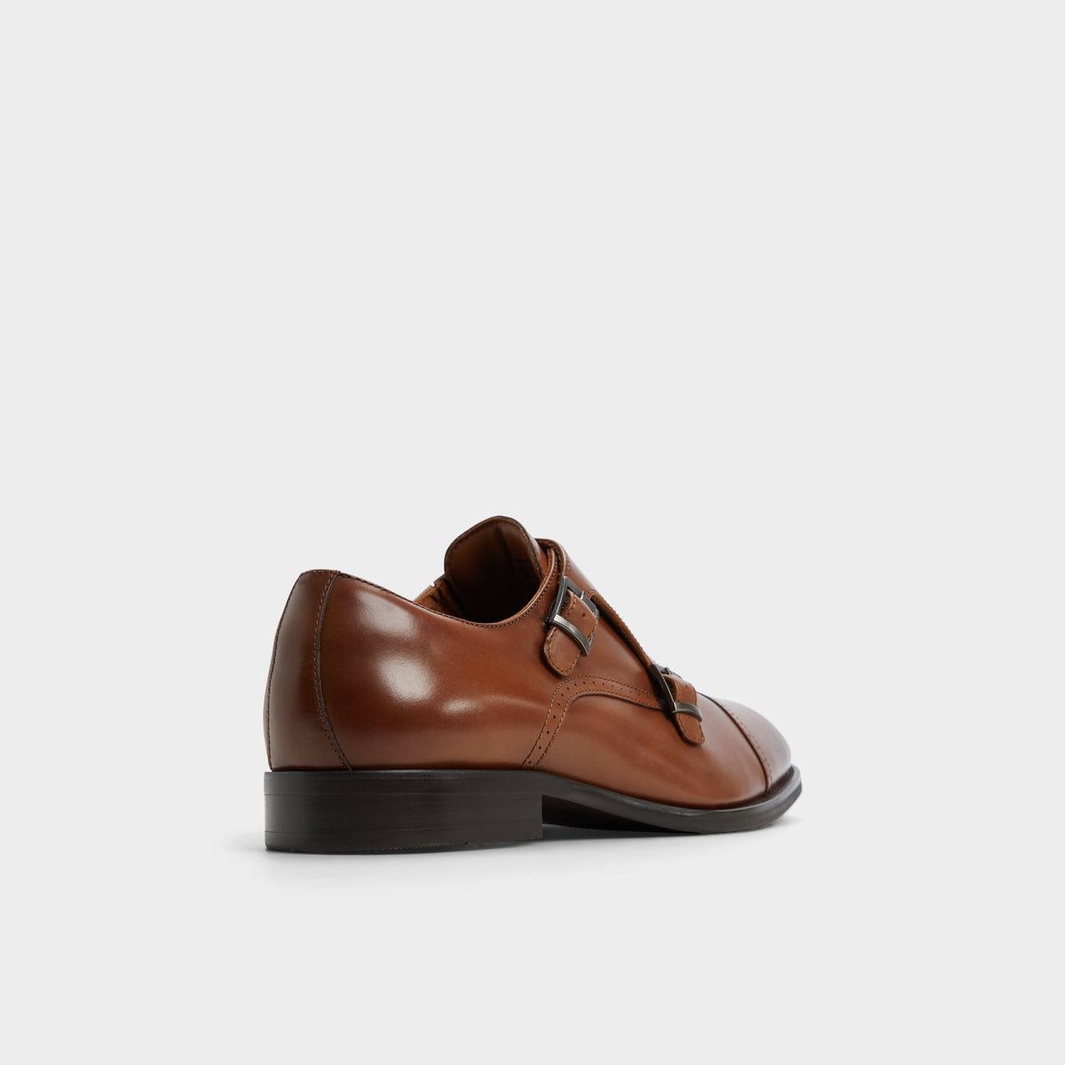 Three-quarter angle of Cognac Zelasien Monkstrap's back side