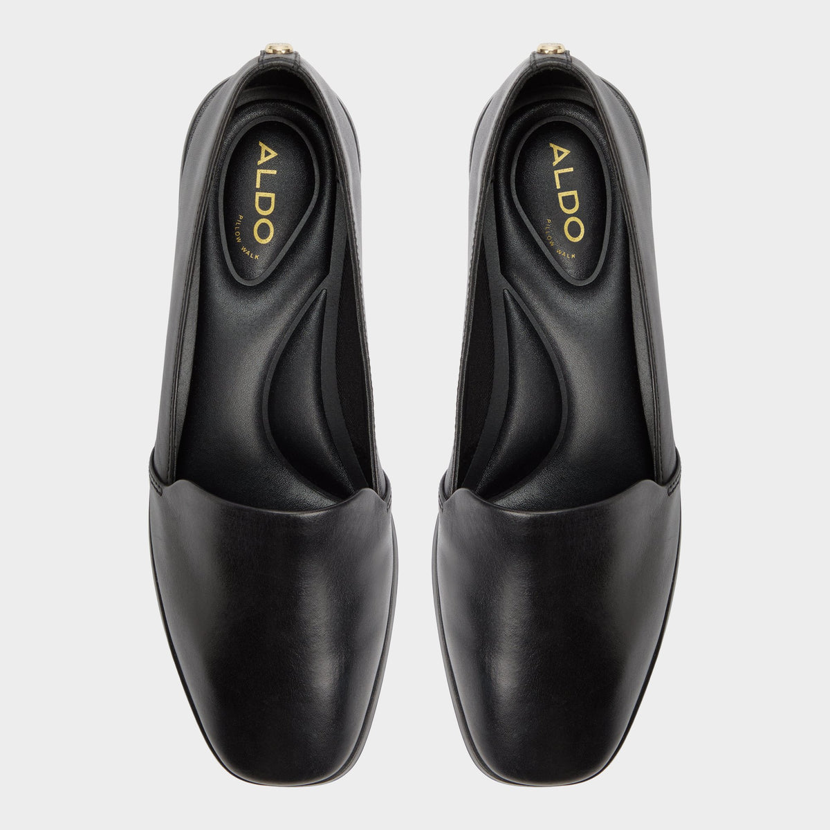 Top-down view of the Black Caraelia Loafer