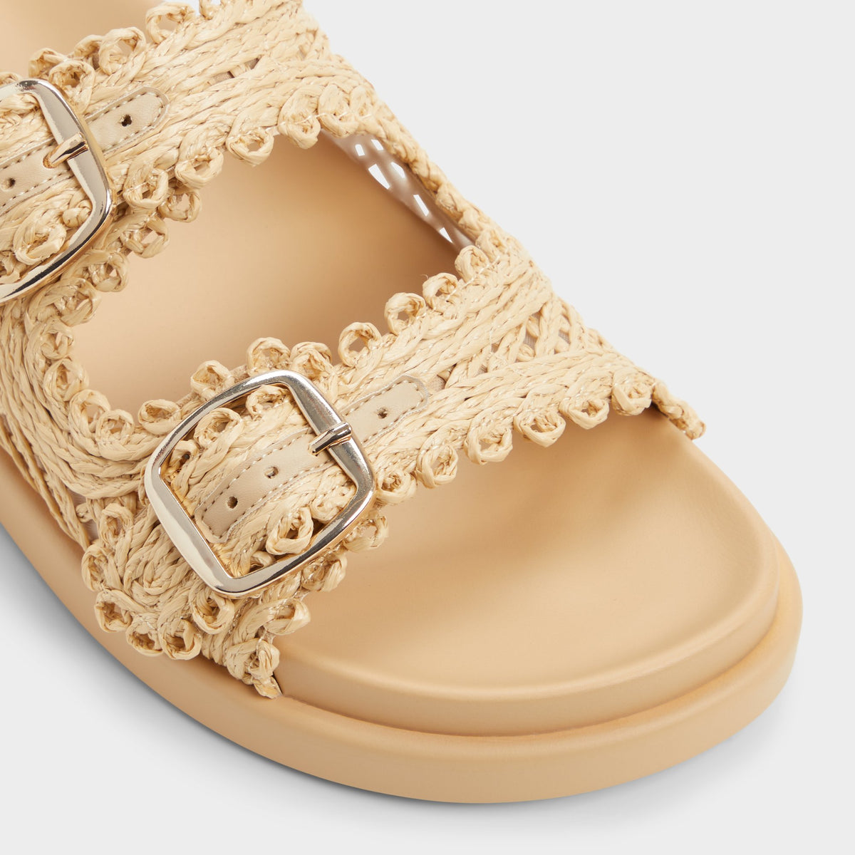 Close-up of the Natural Bohochic Footbed sandal