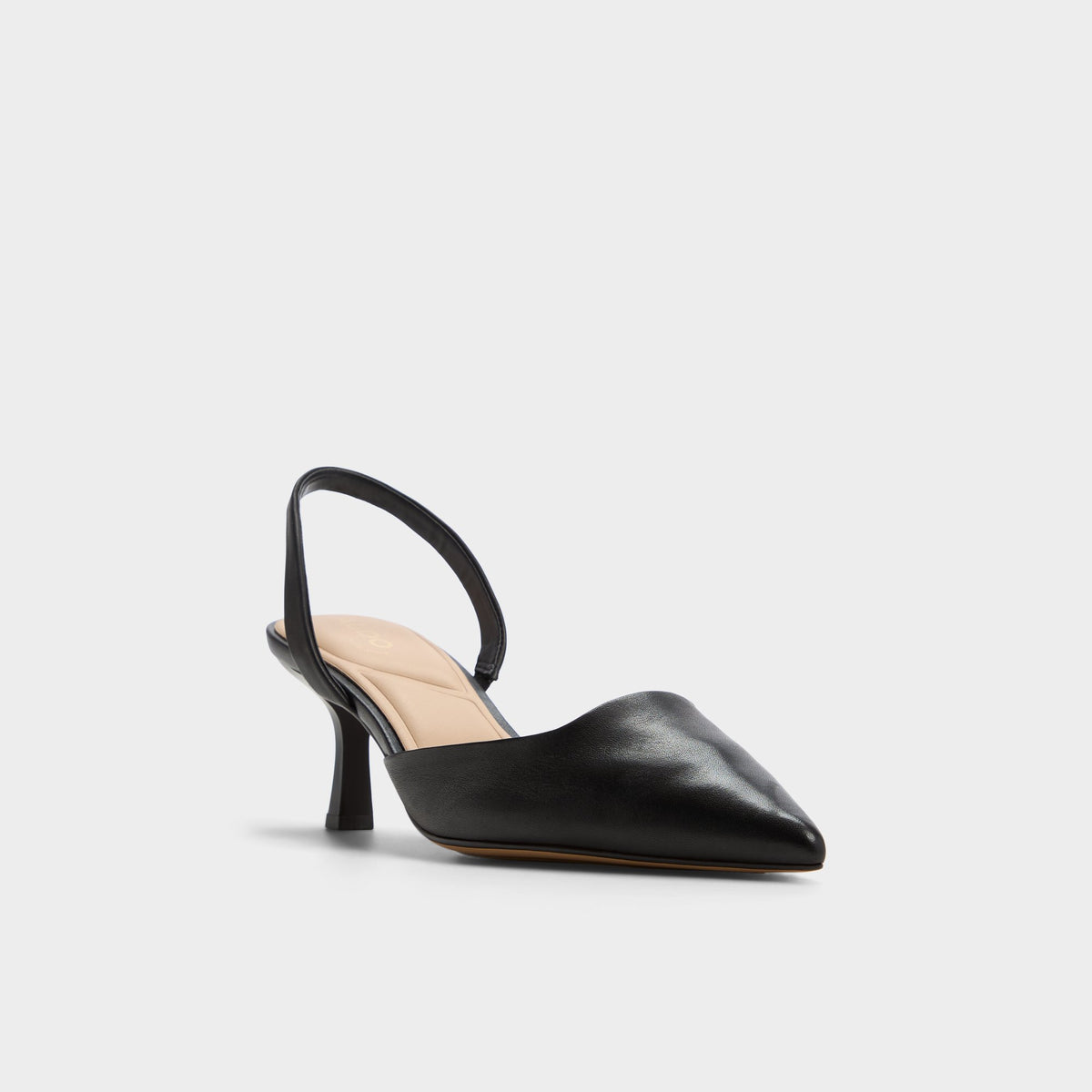 Three-quarter angle of Other Black Gavedessi-xt Slingback heel's front side