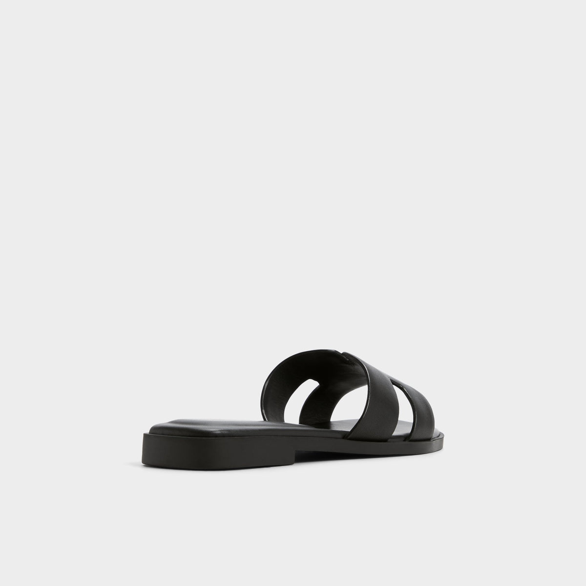 Three-quarter angle of Black Itsandal Slide sandal's back side