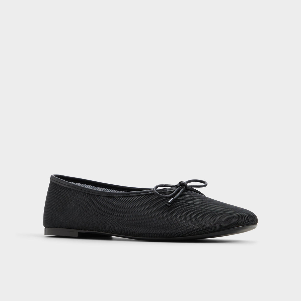 Three-quarter angle of Other Black Joselie Ballet flat's front side