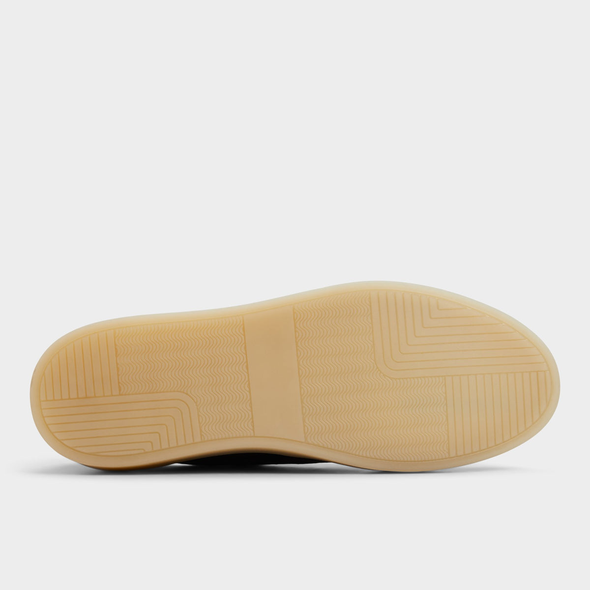View of Navy Stazo Boat shoe's sole