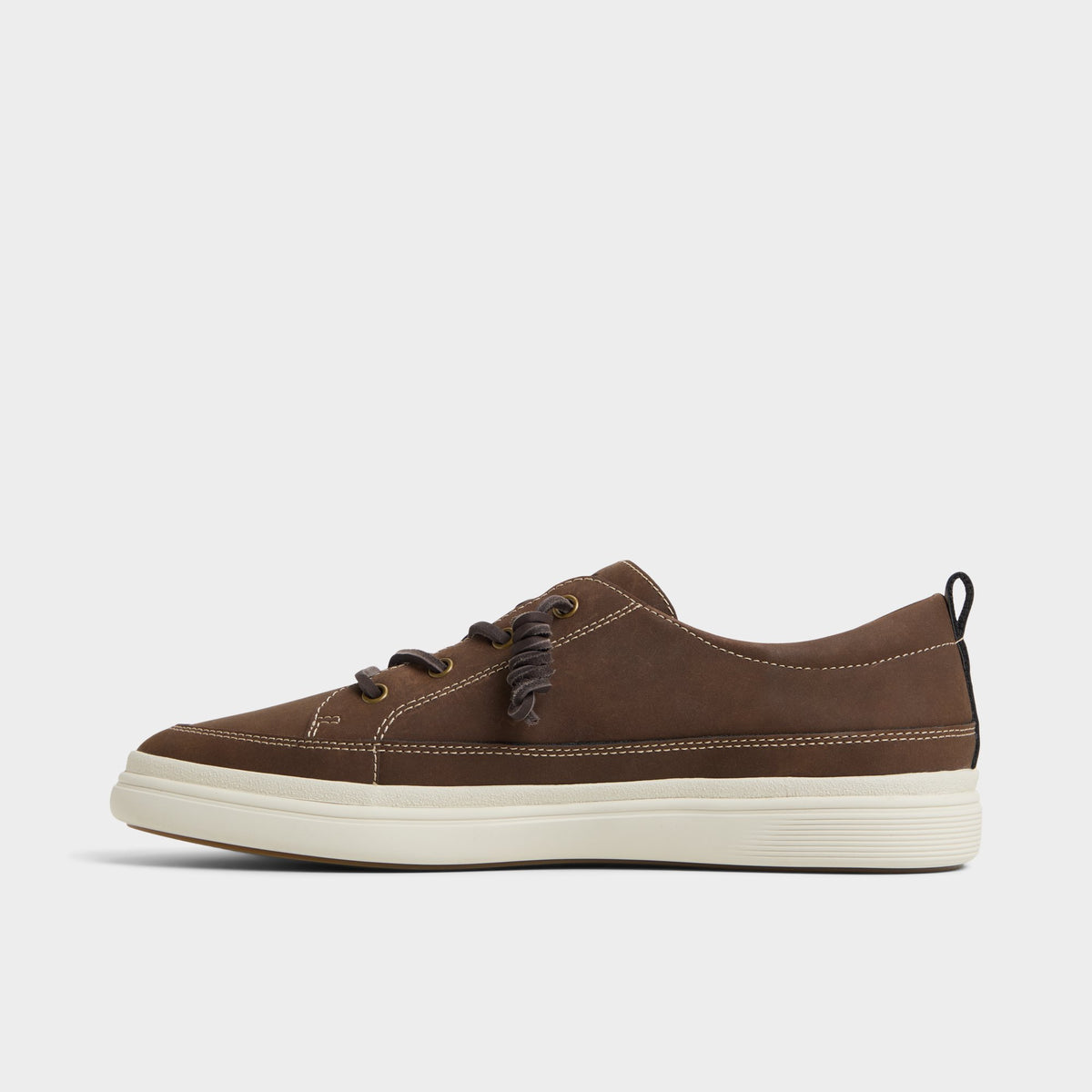 Side view of Brown Tristin Low top sneaker