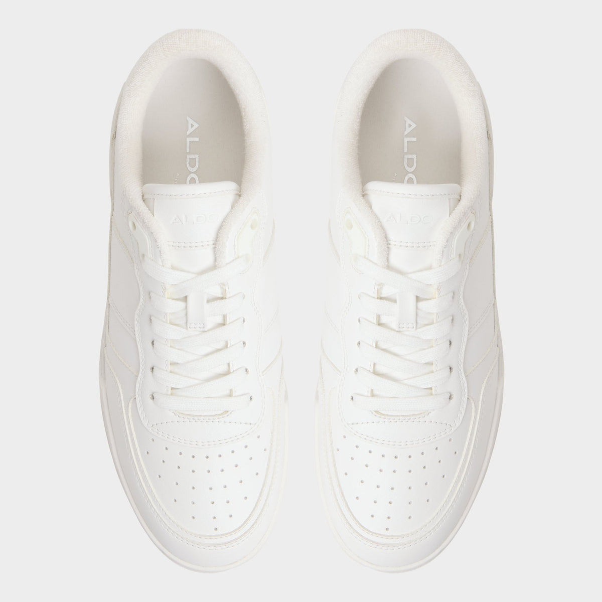 Vue de dessus de la Blanc Topper Sneaker bas