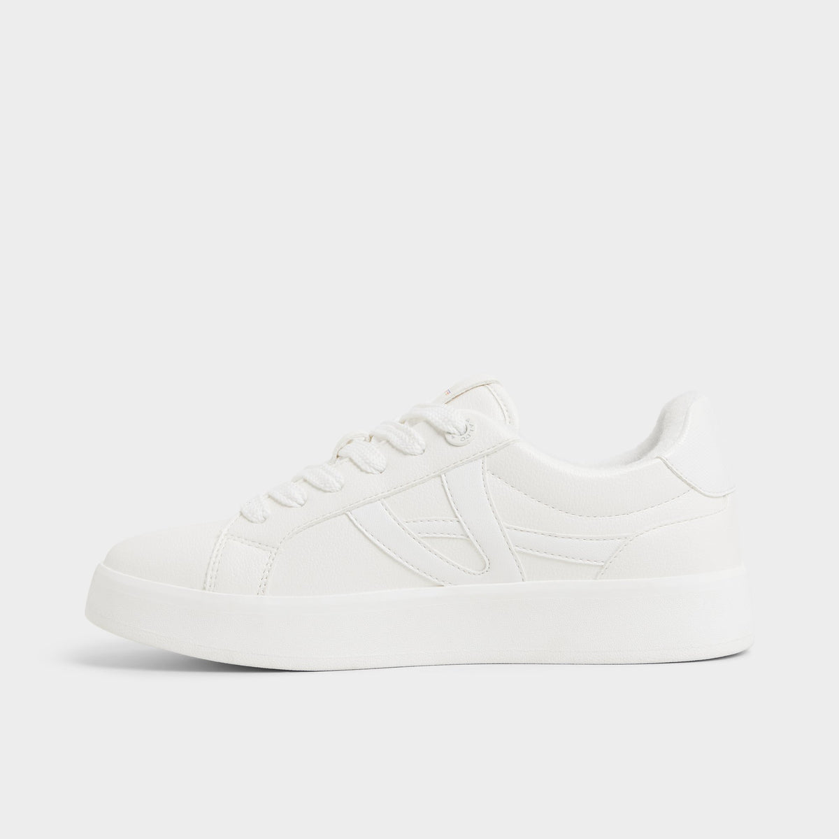 Side view of White Mtl1972snkr-l Sneaker