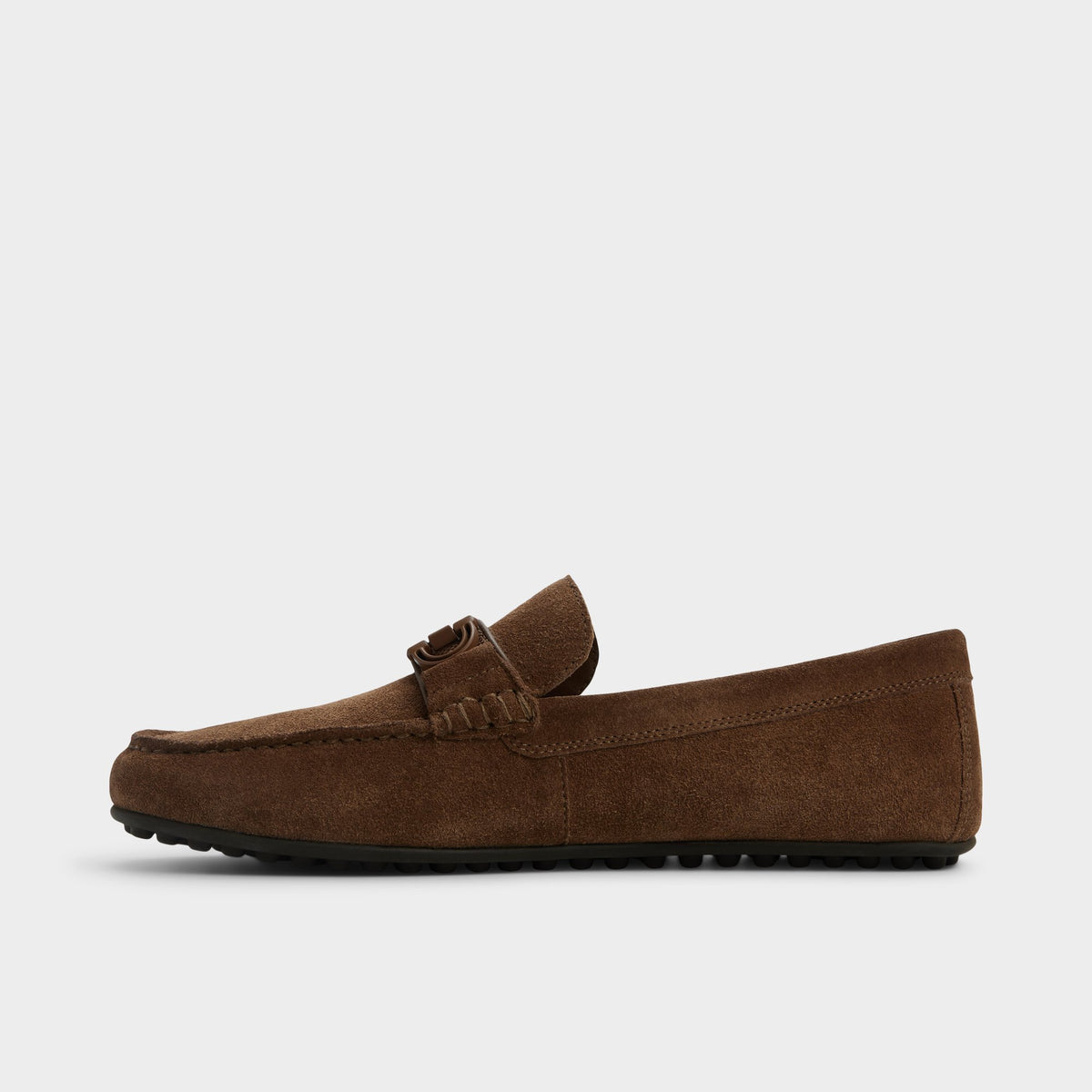 Side view of Dark brown Scuderiia-in Loafer