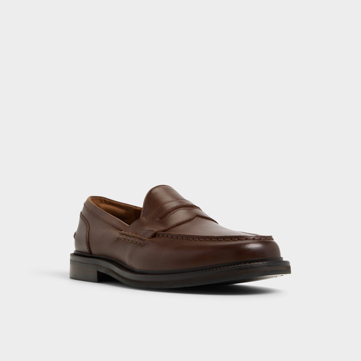 Three-quarter angle of Other brown Buckley Loafer's front side