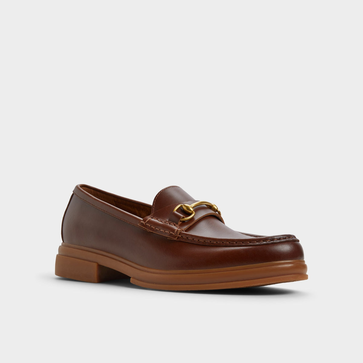 Three-quarter angle of Cognac Guerro Loafer's front side