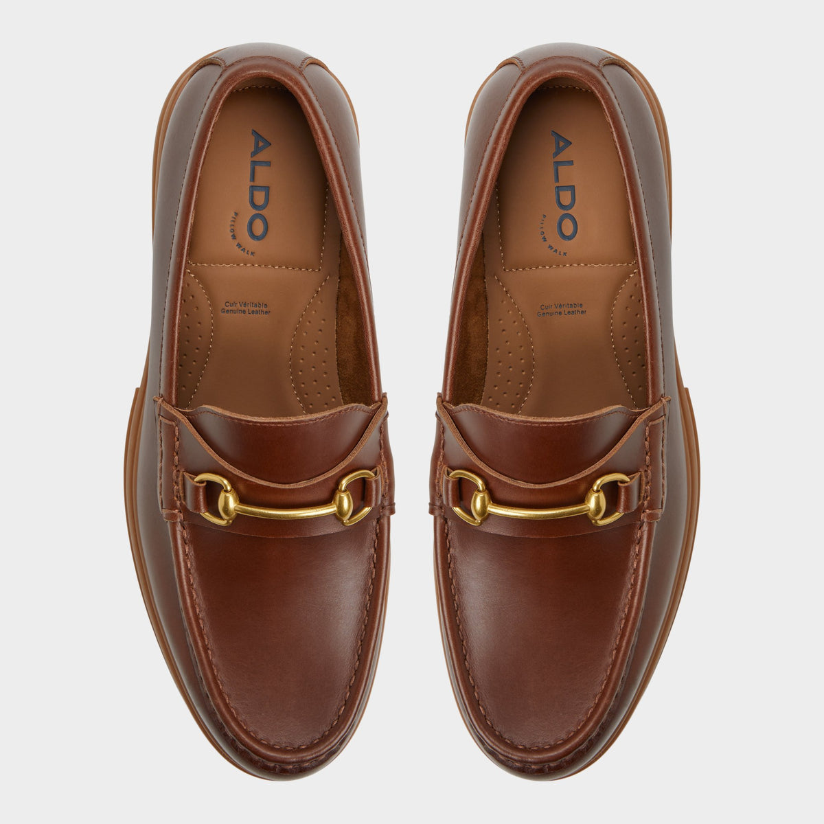 Top-down view of the Cognac Guerro Loafer