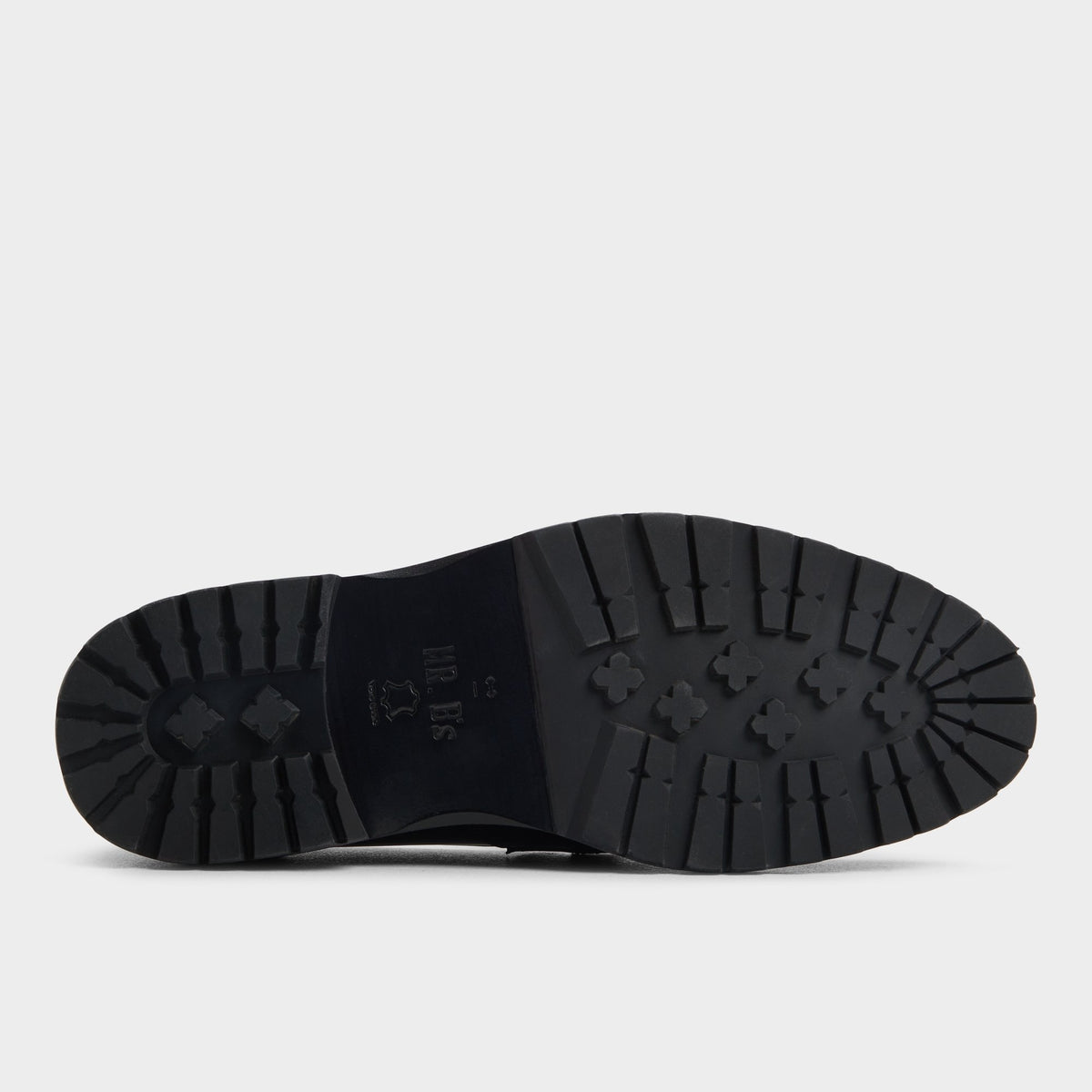 View of Black Hanson Loafer's sole