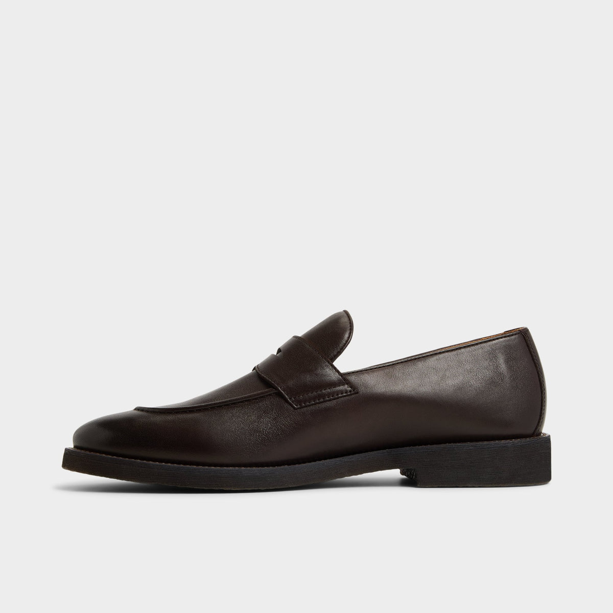 Side view of Dark brown Mack Loafer