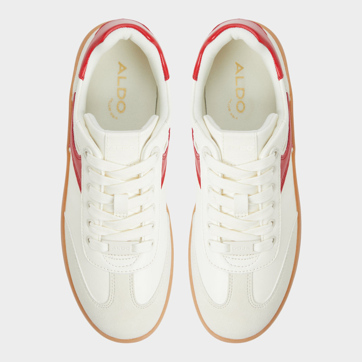 Vue de dessus de la Combo Blanc Erilg Sneaker bas