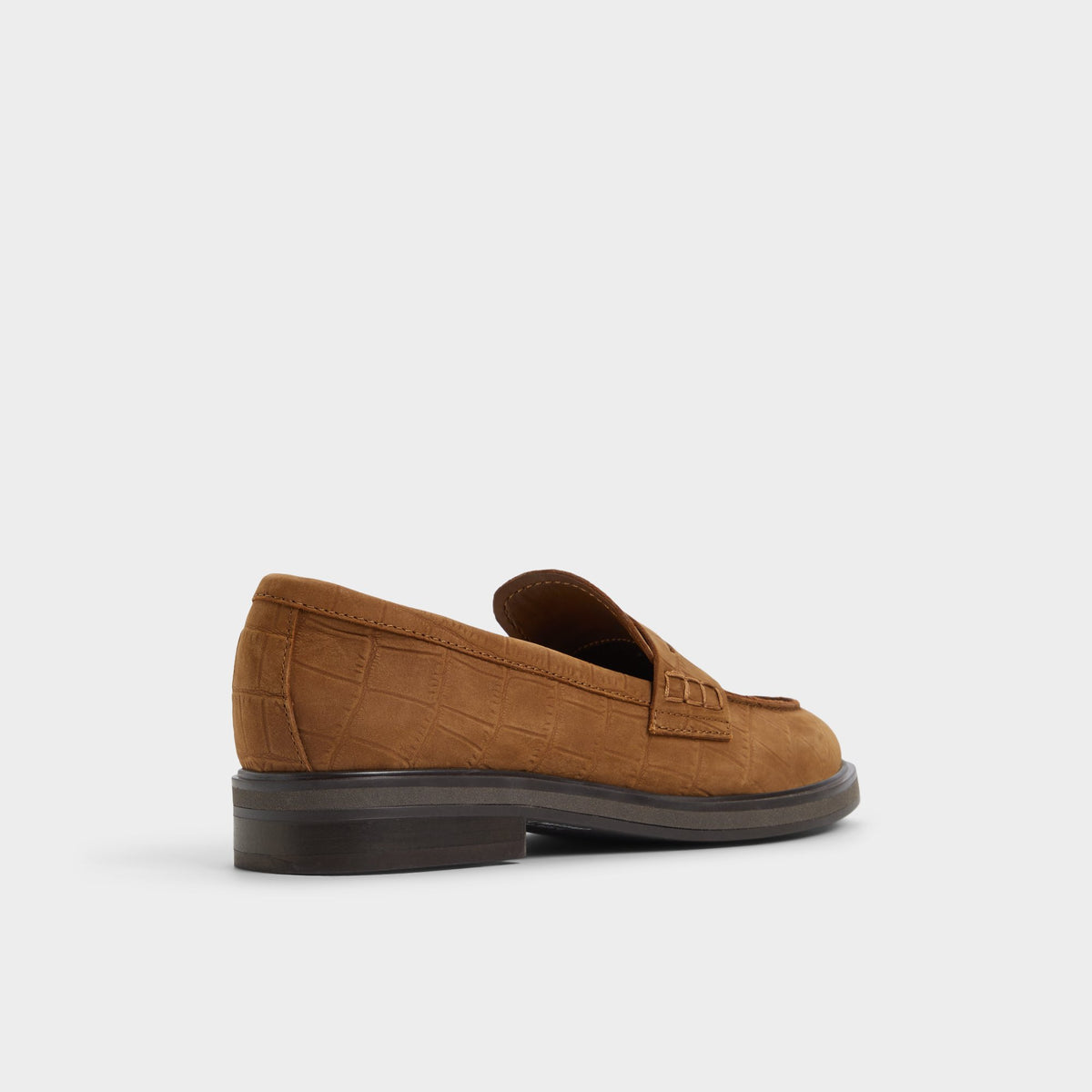 Three-quarter angle of Dark brown Lededanten Loafer's back side