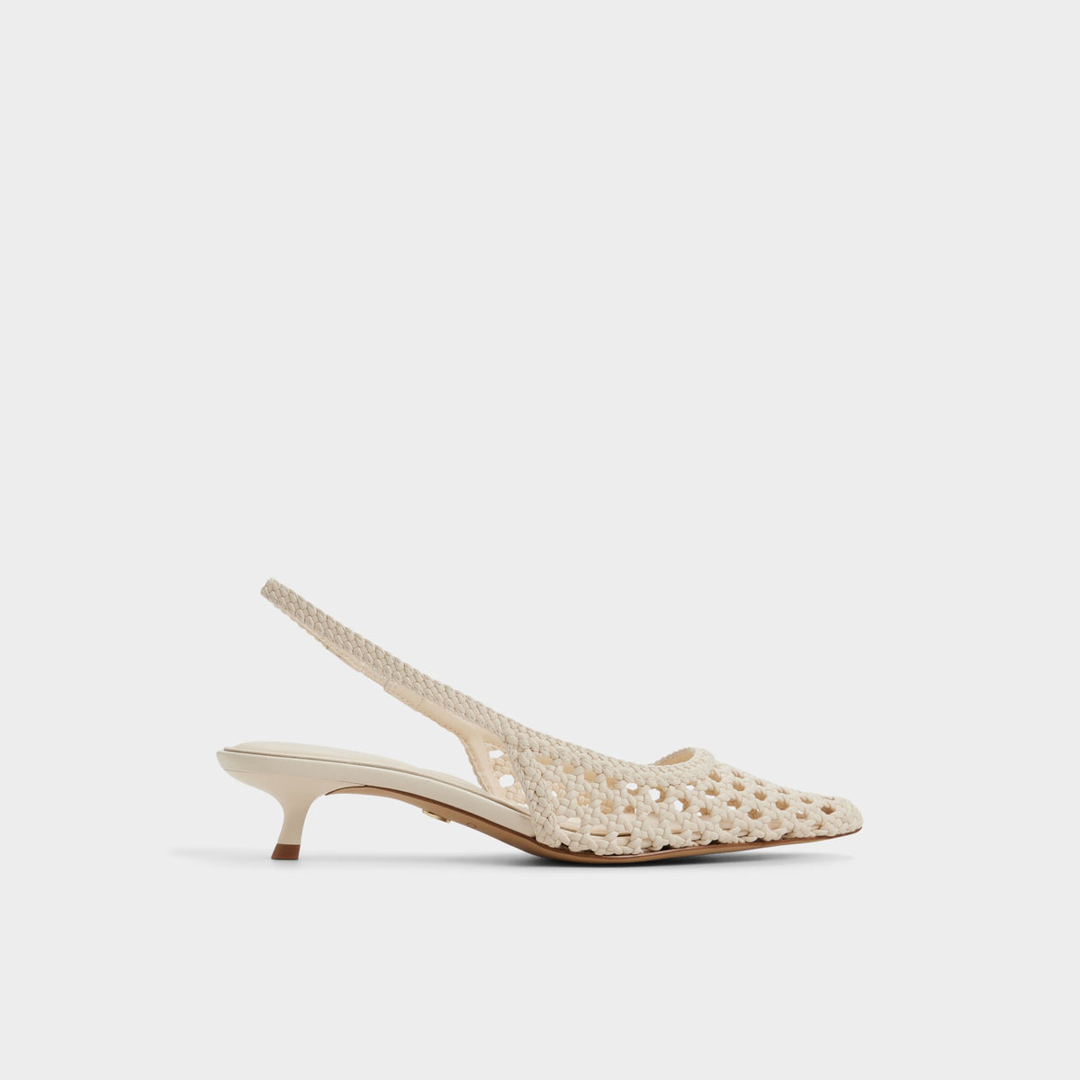 Main View of Light beige Violettia Slingback kitten heel for Womens