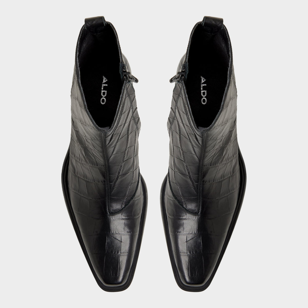 Top-down view of the Other Black Zappa Ankle boot