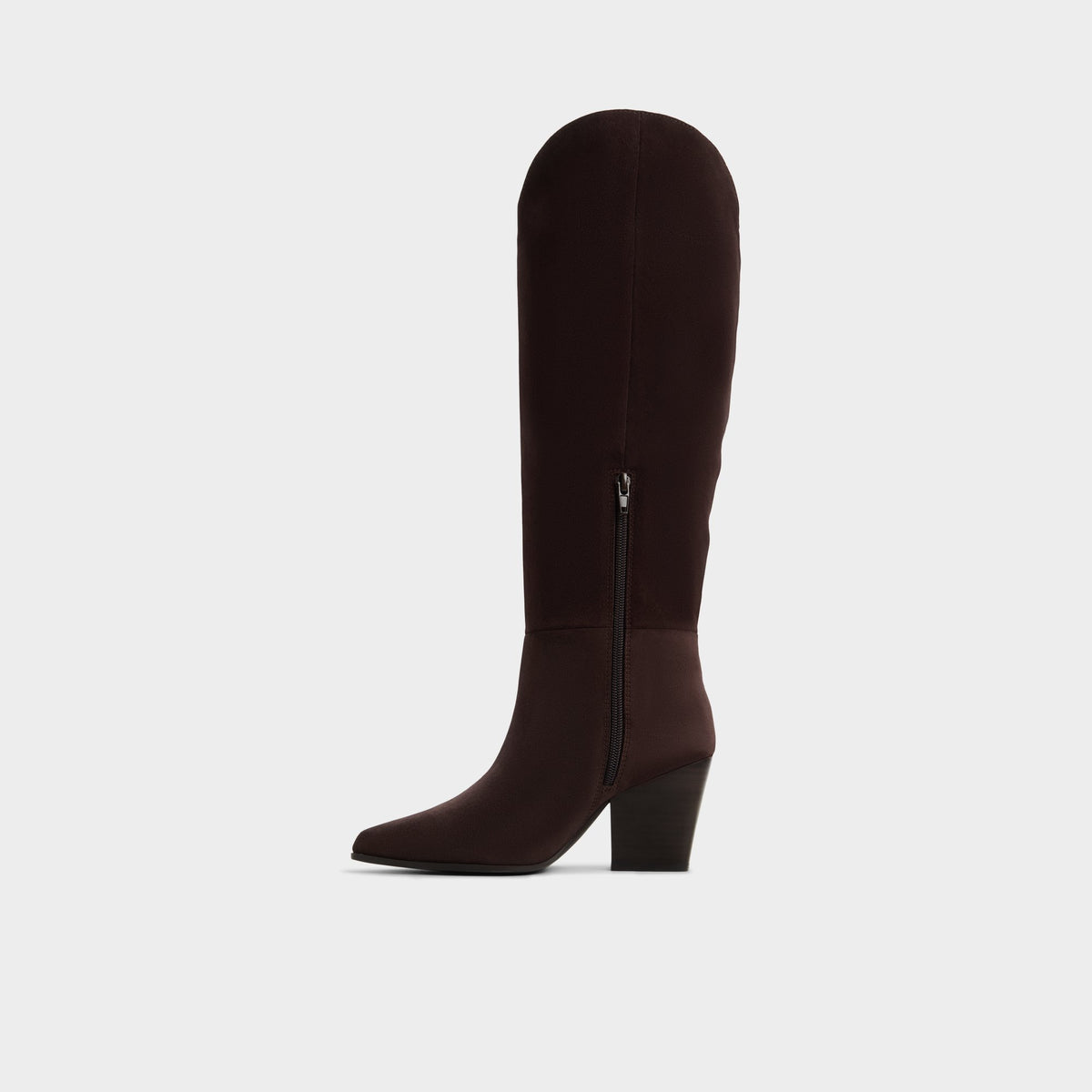 Side view of Dark Brown Kaely-wc Knee-high boot