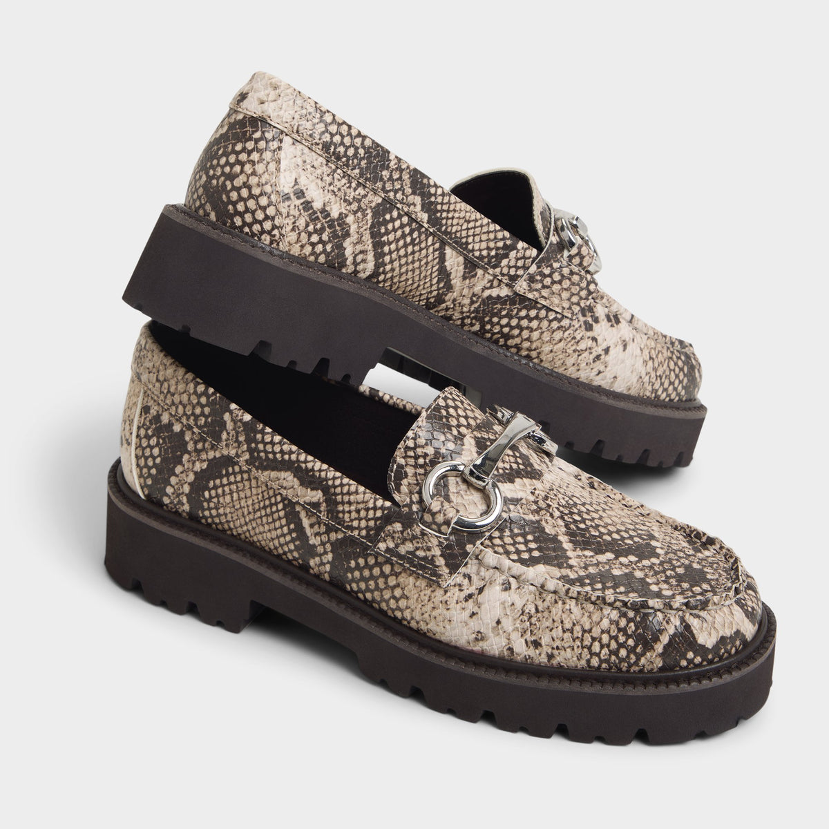 Highlighted view of a pair of Open brown Danrose Loafers
