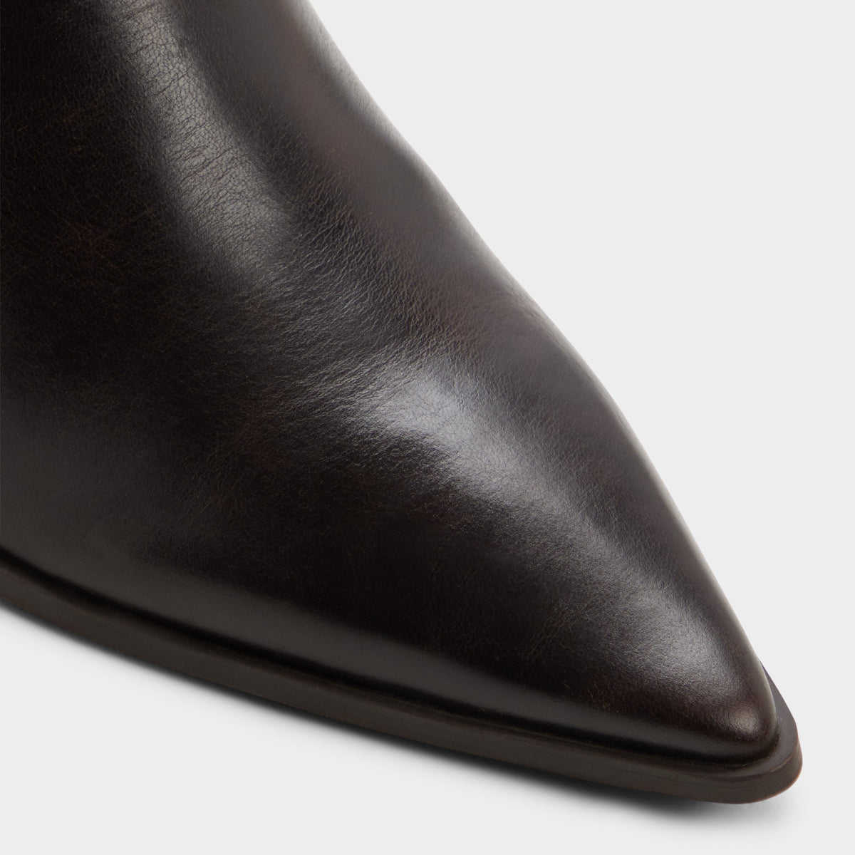 Close-up of the Dark brown Emmalie Ankle boot