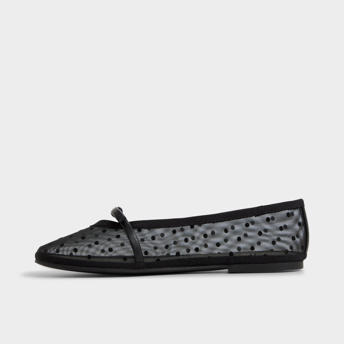 Side view of Black Aurabella Mary Janes