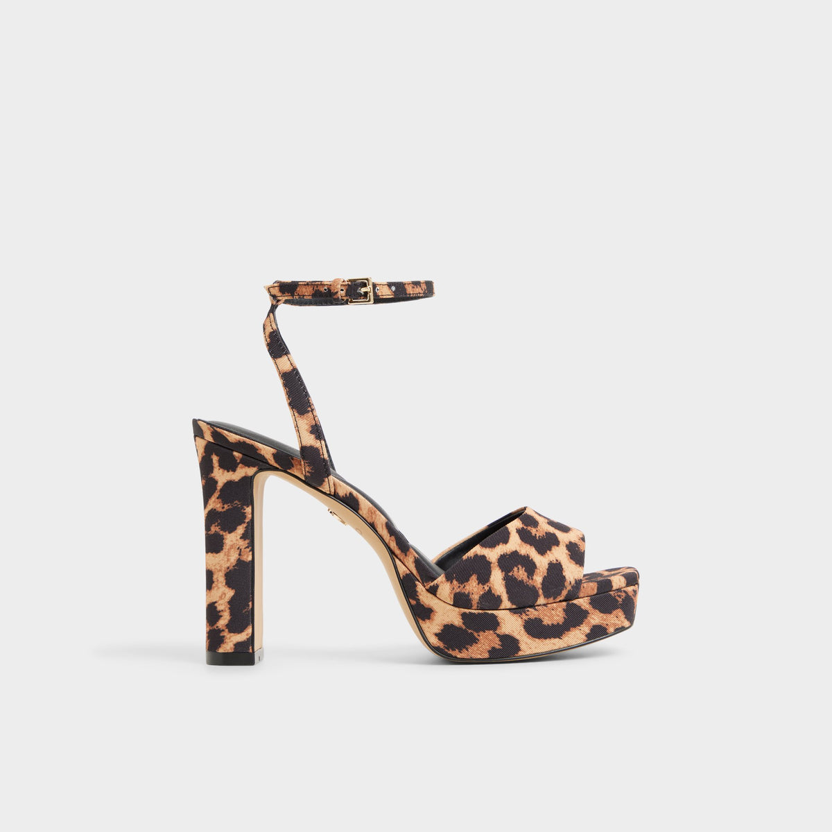 Main View of Brown Multi Chicgleam Strappy heeled sandal for Womens