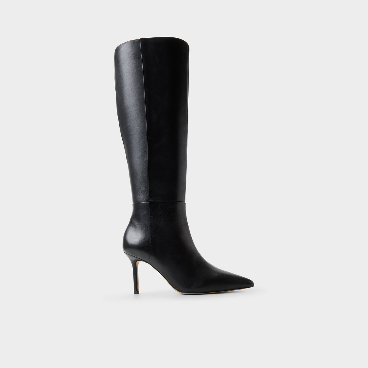 Main View of Black Saphiria-wc Wide calf knee-high boot for Womens