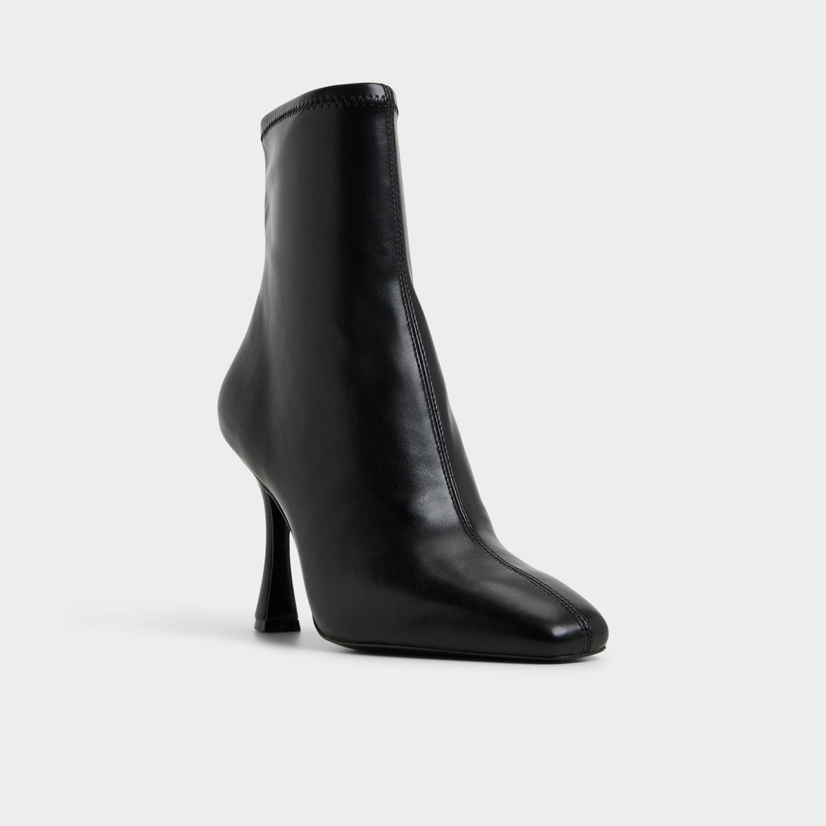Three-quarter angle of Black Ranabelila Ankle boot's front side