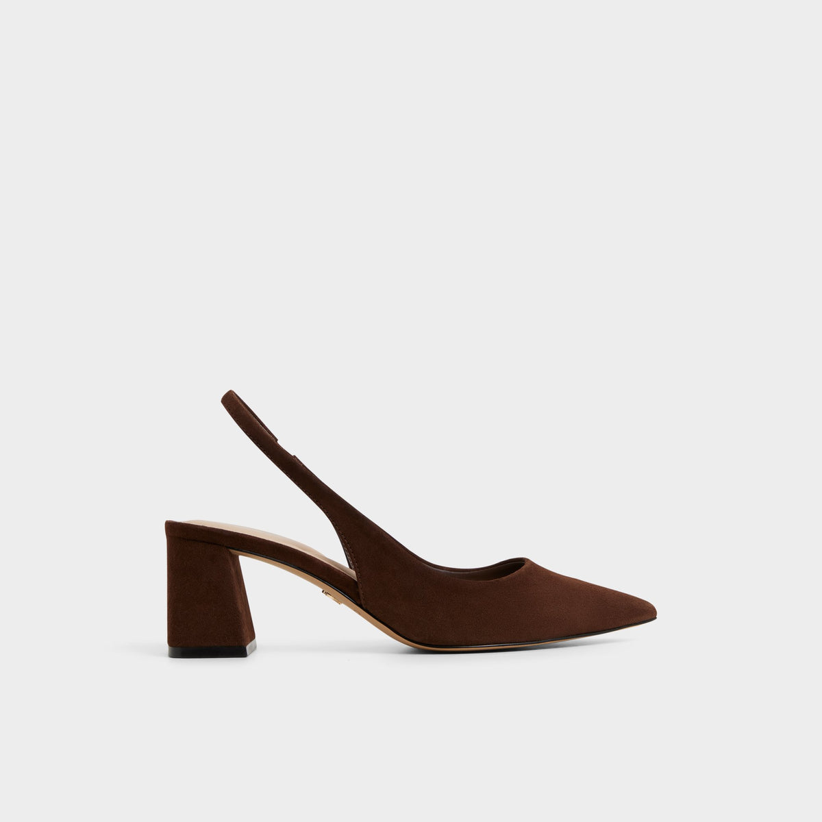 Main View of Dark brown Uliana Slingback block heel for Womens