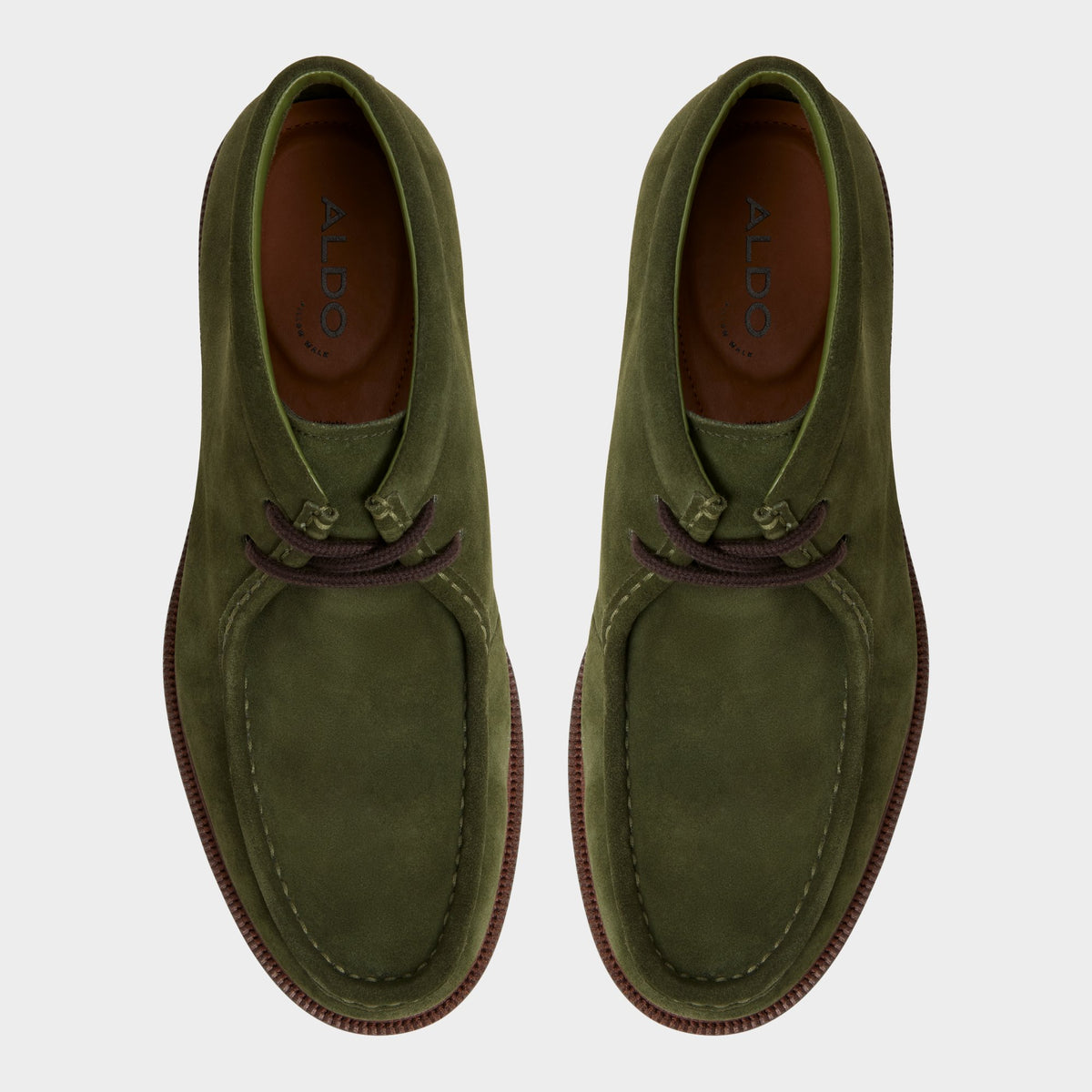Top-down view of the Olive Davie Chukka boot