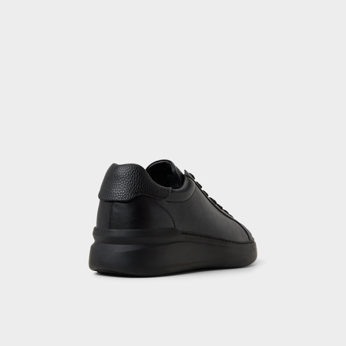 Three-quarter angle of Black/black Toddy Oxford shoe's back side