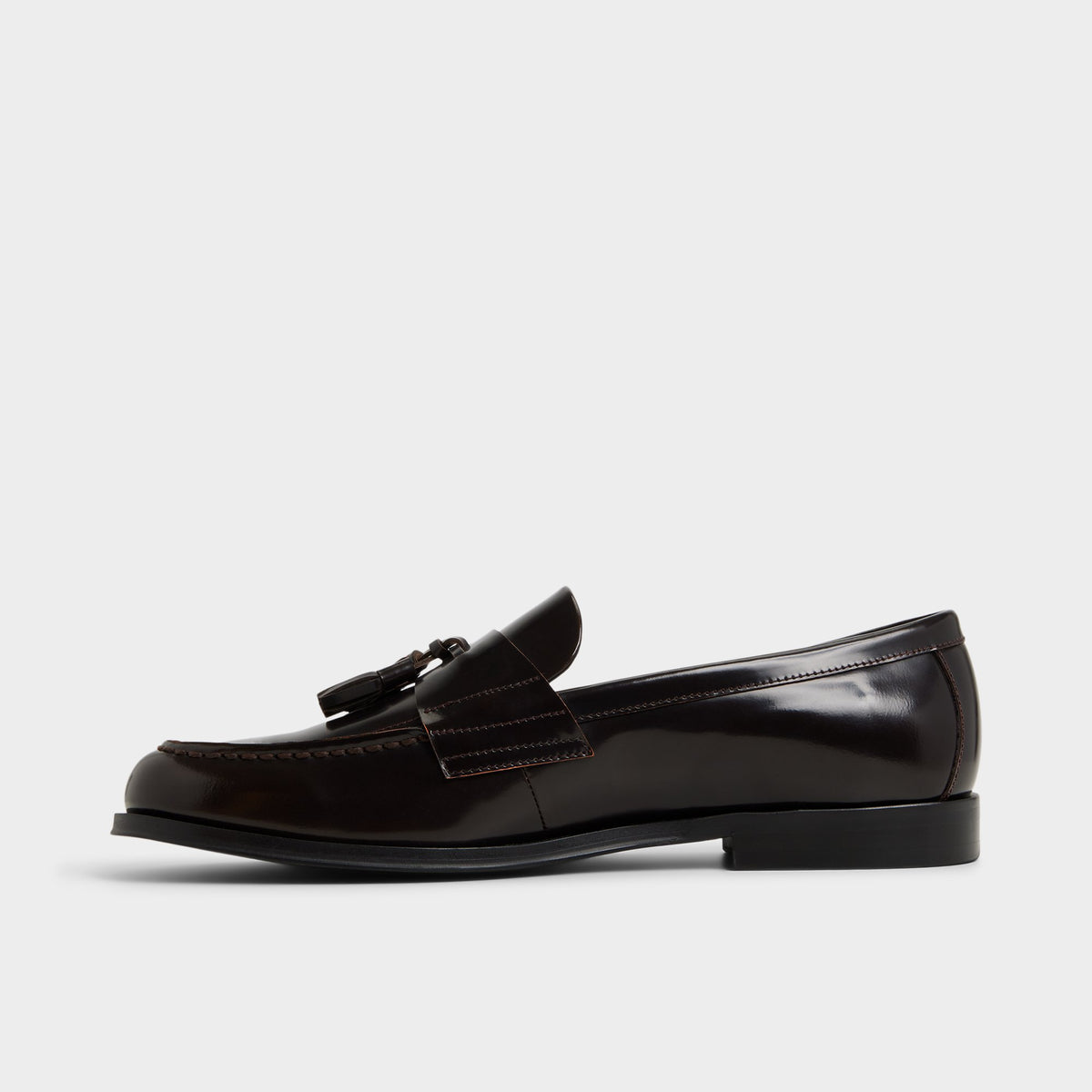 Side view of Dark brown Lionel Loafer