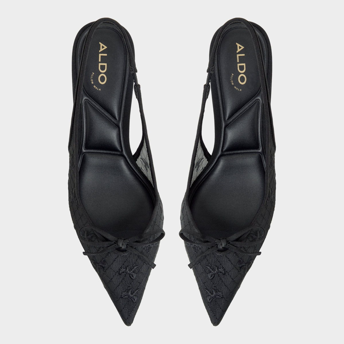 Vue de dessus de la Autre Noir Azaro Slingback heel