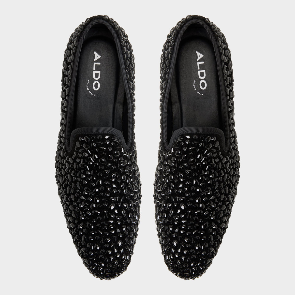 Top-down view of the Black Lux Loafer