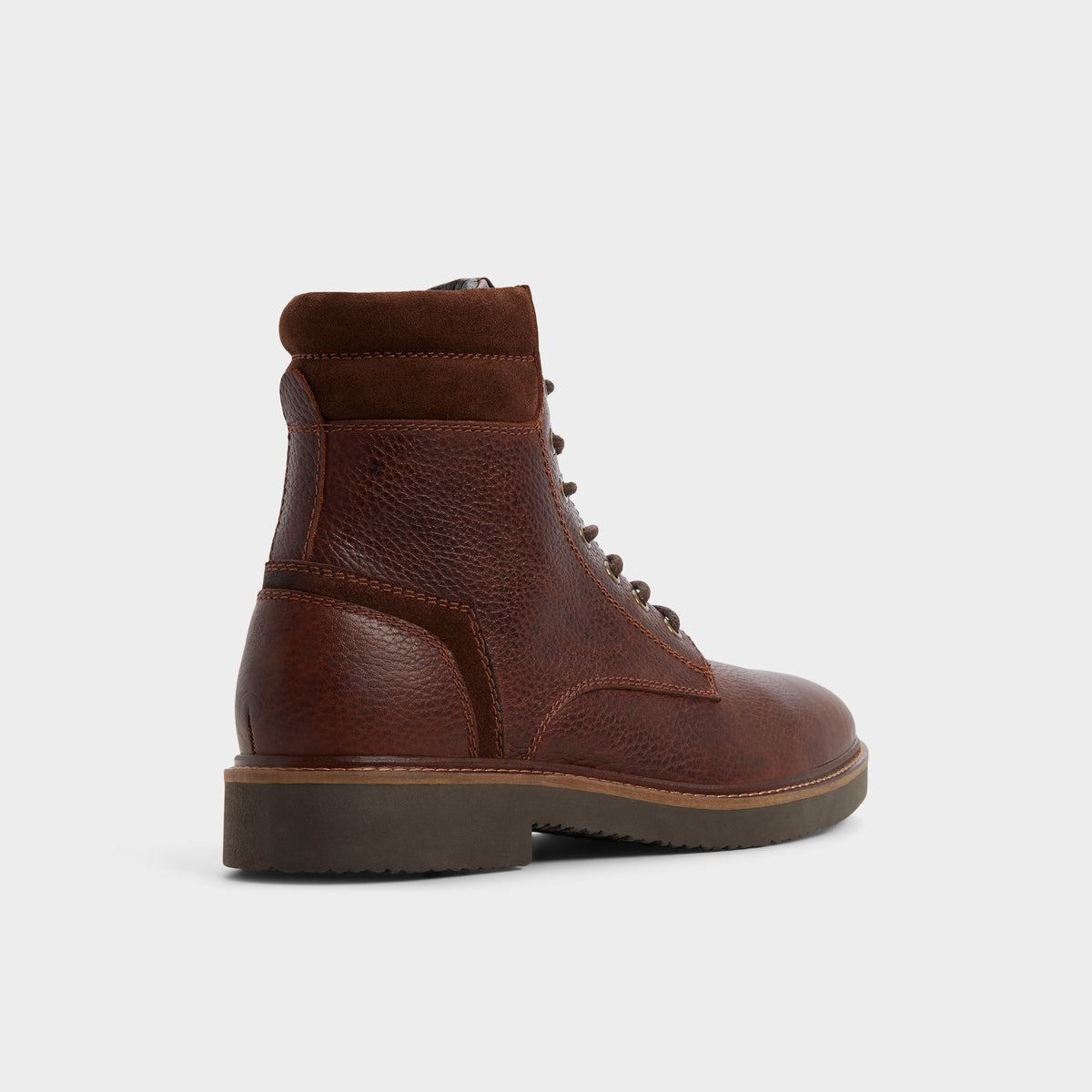 Three-quarter angle of Brown Kaisonn Lace-up boot's back side