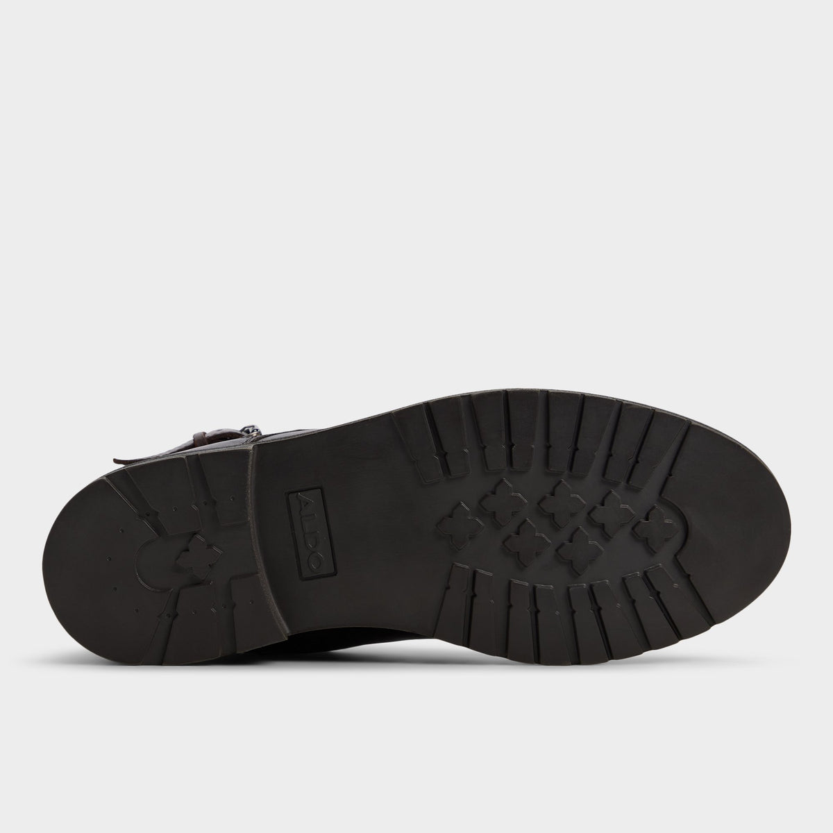 View of Brown Quaid Lace-up boot's sole