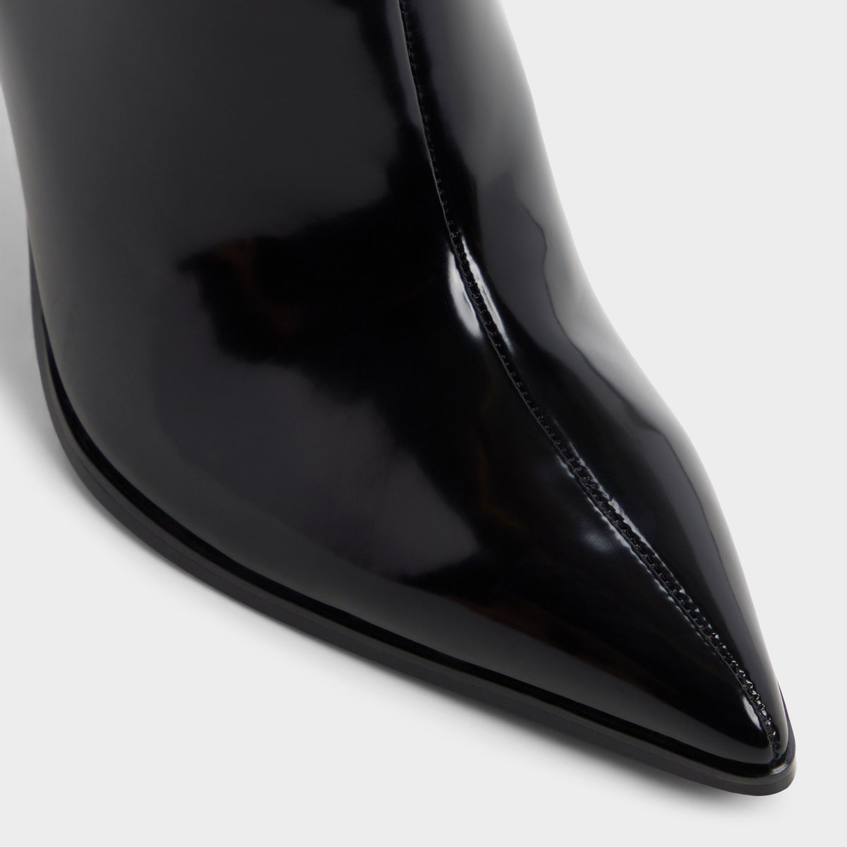 Close-up of the Black Maellie Knee-high boot