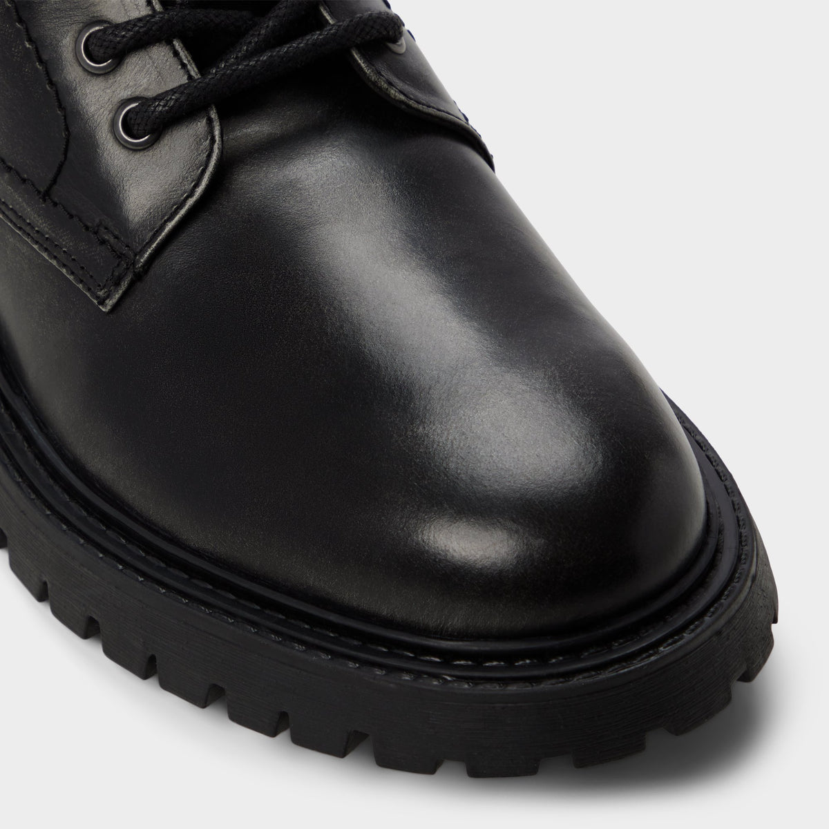 Close-up of the Black Blyth Lace-up boot